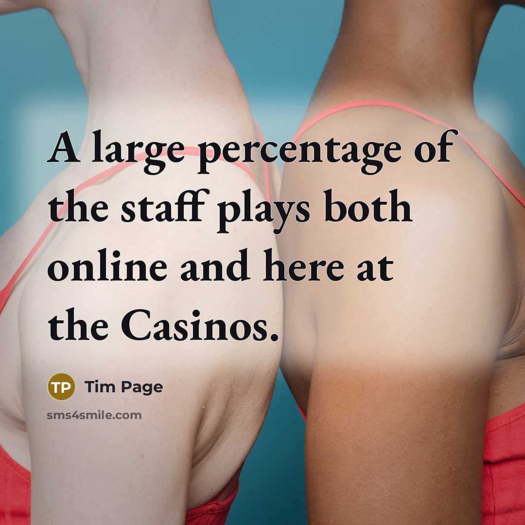 “A large percentage of the staff plays both online and…” quote by Tim Page