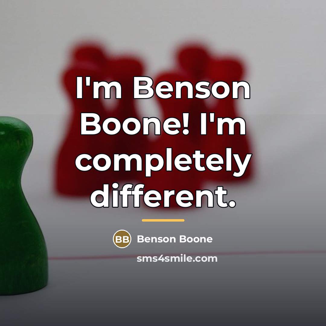“I'm Benson Boone! I'm completely different.…” quote by Benson Boone