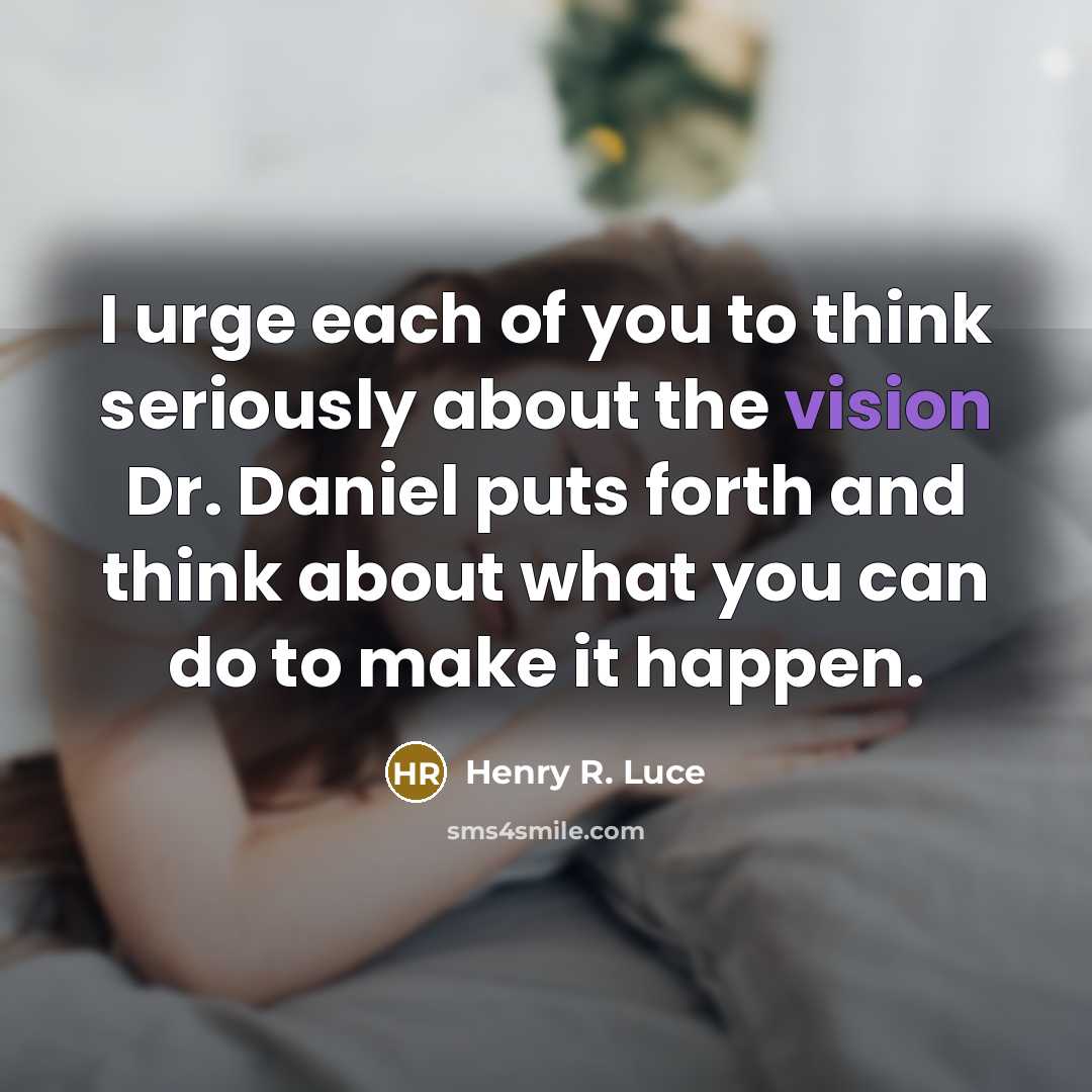 “I urge each of you to think seriously about the…” quote by Henry R. Luce