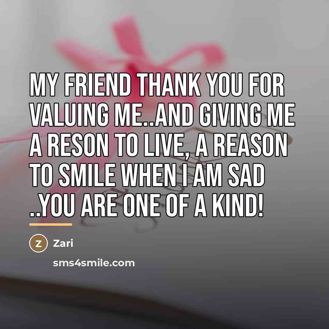 “My friend thank you for valuing me..and giving me a…” quote by Zari