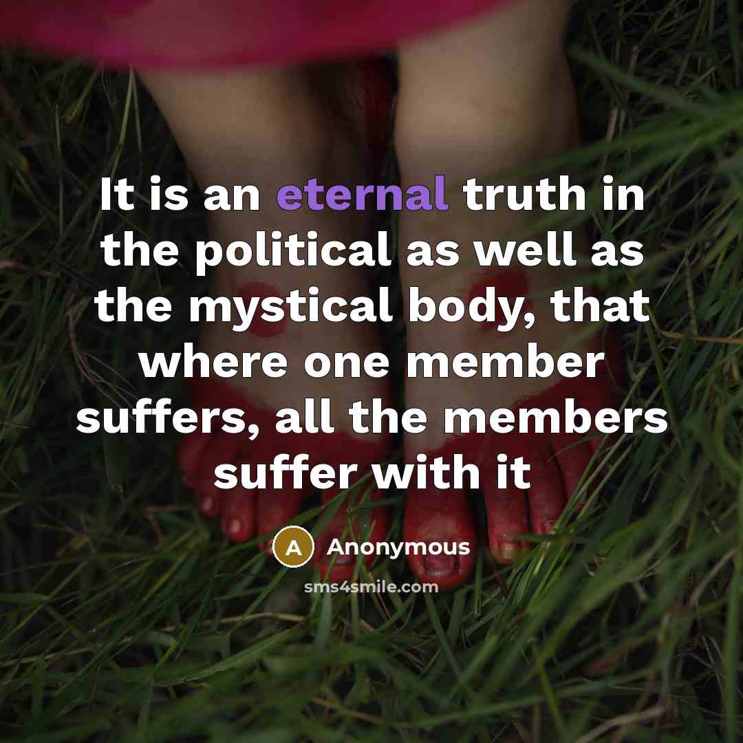 “It is an eternal truth in the political as well…” quote by Anonymous
