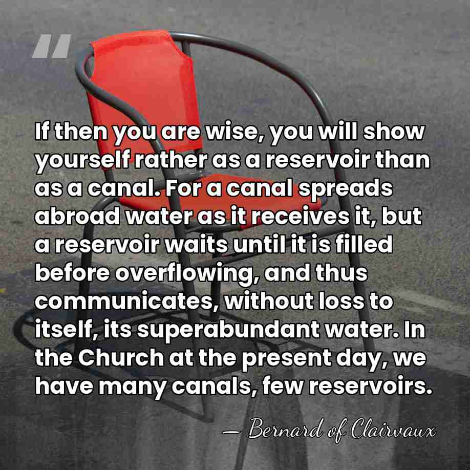 If then you are wise, you will show yourself rather as a&hellip; - Bernard of Clairvaux
