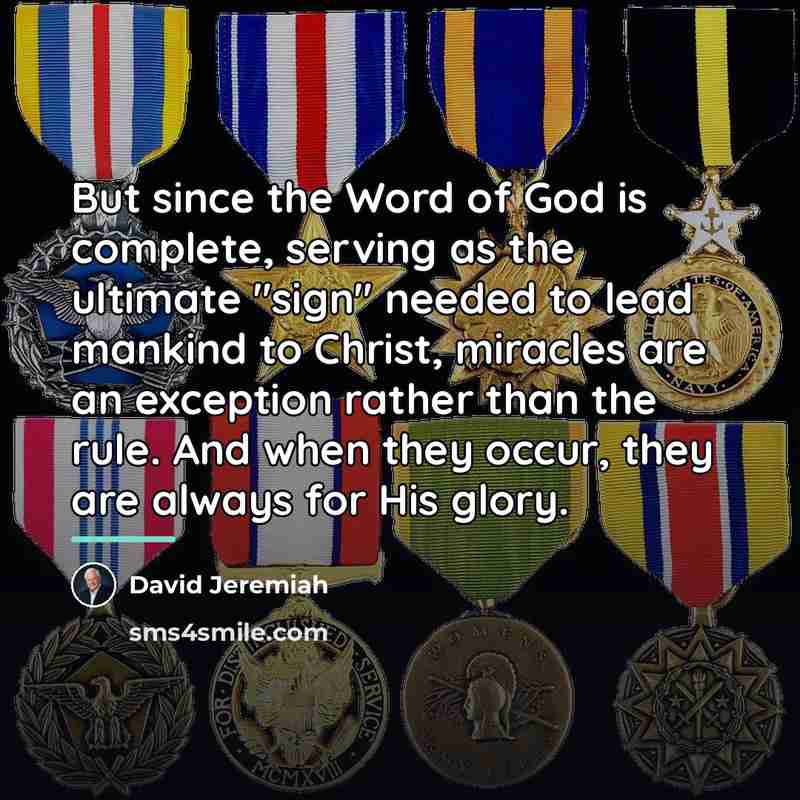 “But since the Word of God is complete, serving as…” quote by David Jeremiah