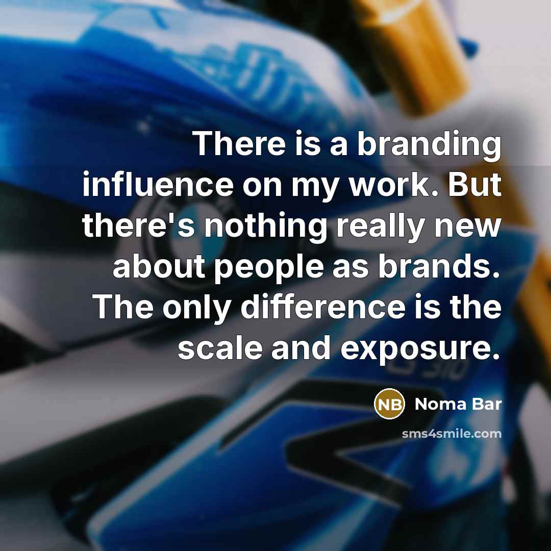 “There is a branding influence on my work. But there's…” quote by Noma Bar