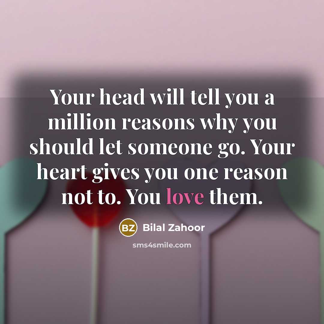 “Your head will tell you a million reasons why you…” quote by Bilal Zahoor
