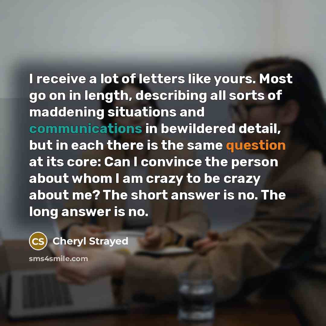“I receive a lot of letters like yours. Most go…” quote by Cheryl Strayed