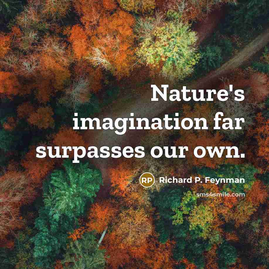 “Nature's imagination far surpasses our own.…” quote by Richard P. Feynman