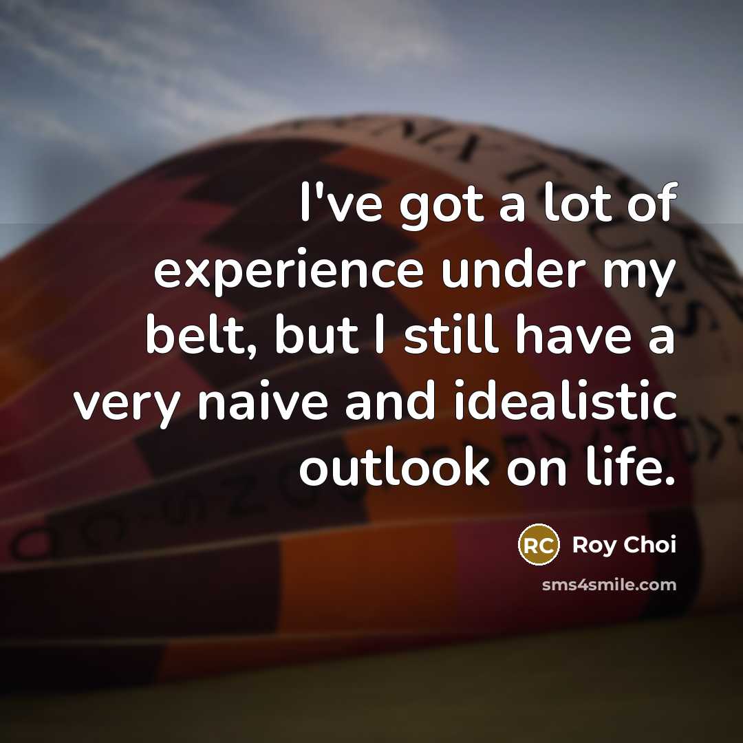 “I've got a lot of experience under my belt, but…” quote by Roy Choi
