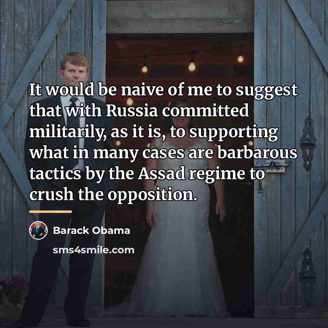 “It would be naive of me to suggest that with…” quote by Barack Obama