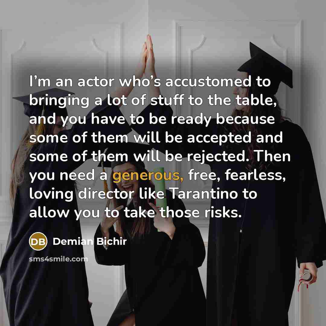 “I’m an actor who’s accustomed to bringing a lot of…” quote by Demian Bichir