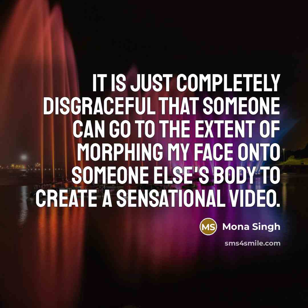 “It is just completely disgraceful that someone can go to…” quote by Mona Singh