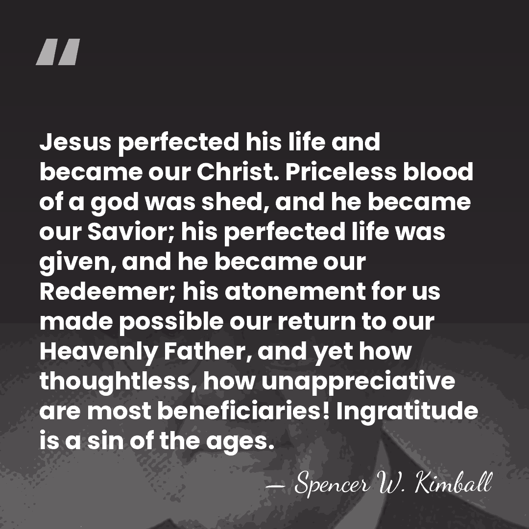 Jesus perfected his life and became our Christ. Priceless blood of a&hellip; - Spencer W. Kimball