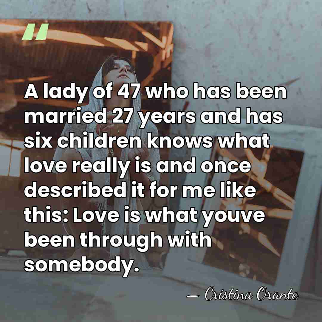 A lady of 47 who has been married 27 years and has&hellip; - Cristina Orante