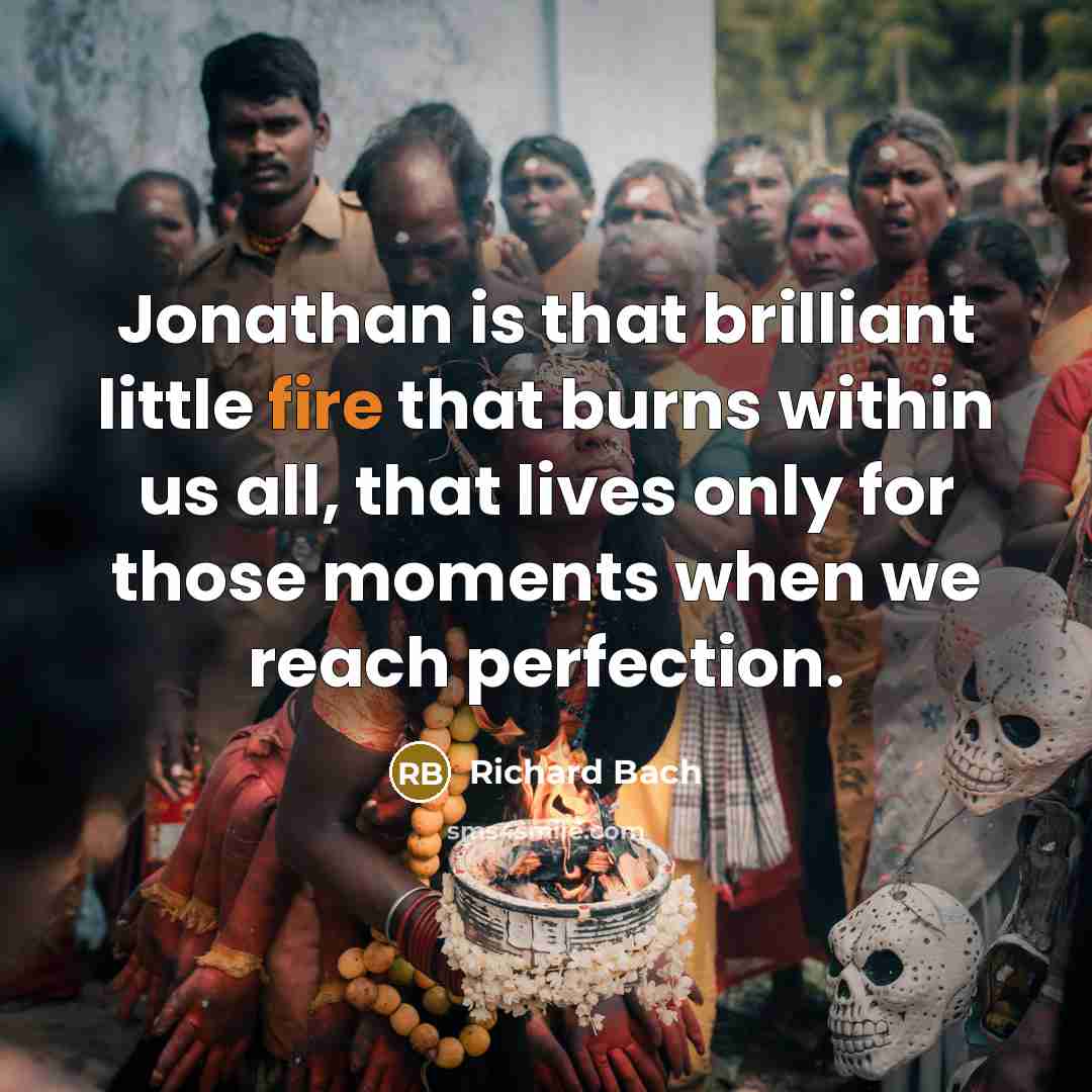 “Jonathan is that brilliant little fire that burns within us…” quote by Richard Bach