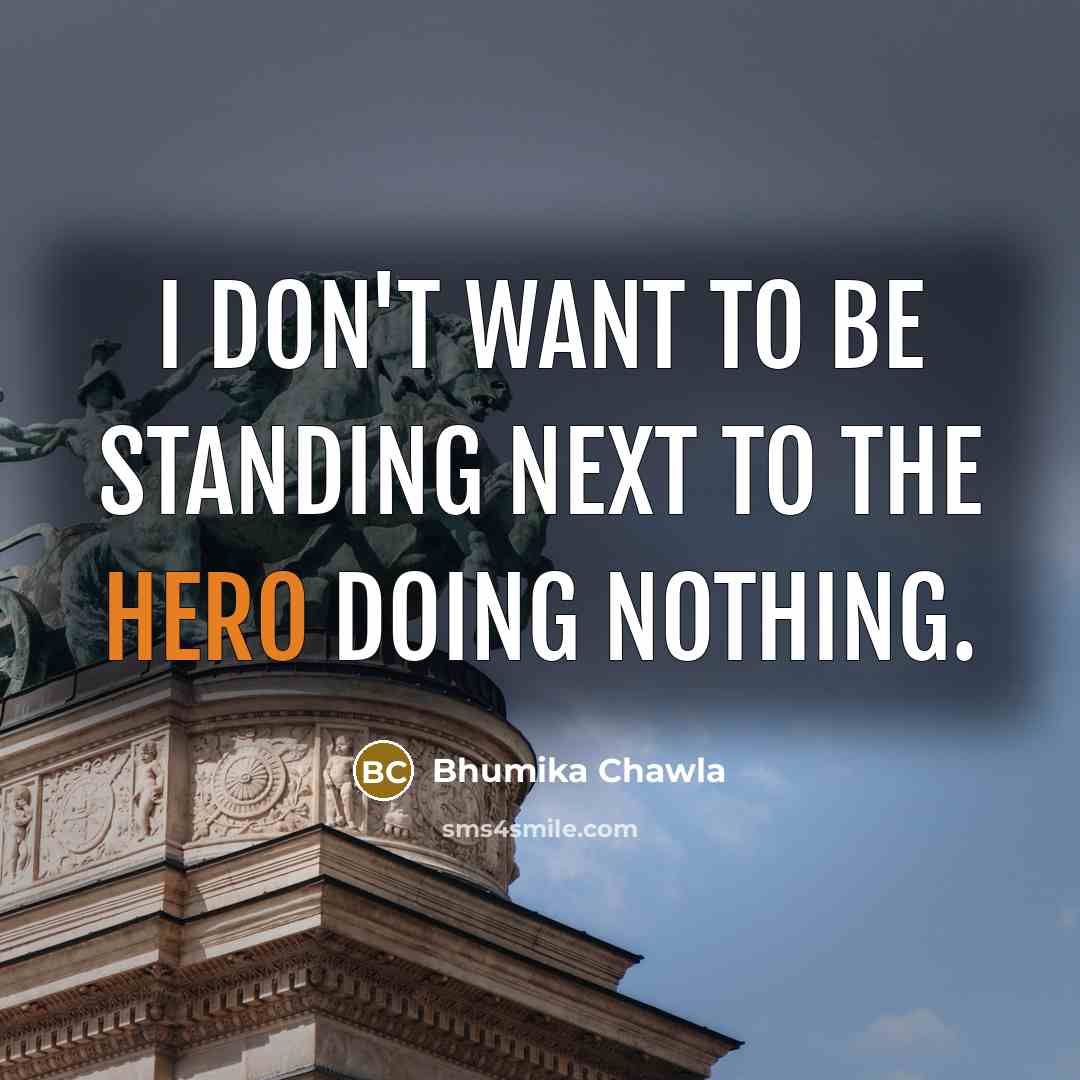 “I don't want to be standing next to the hero…” quote by Bhumika Chawla