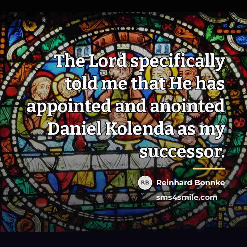 “The Lord specifically told me that He has appointed and…” quote by Reinhard Bonnke