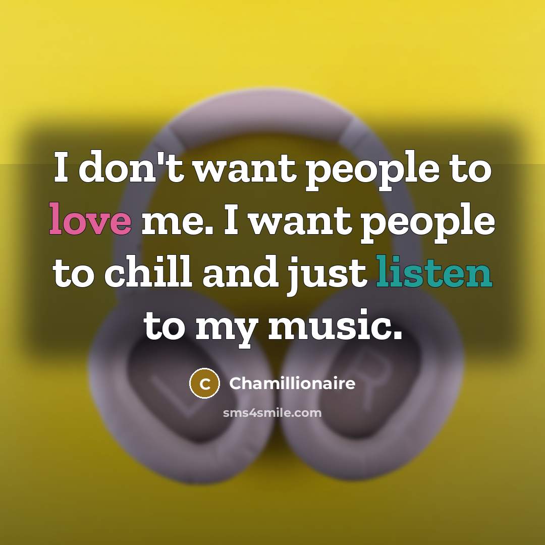 “I don't want people to love me. I want people…” quote by Chamillionaire