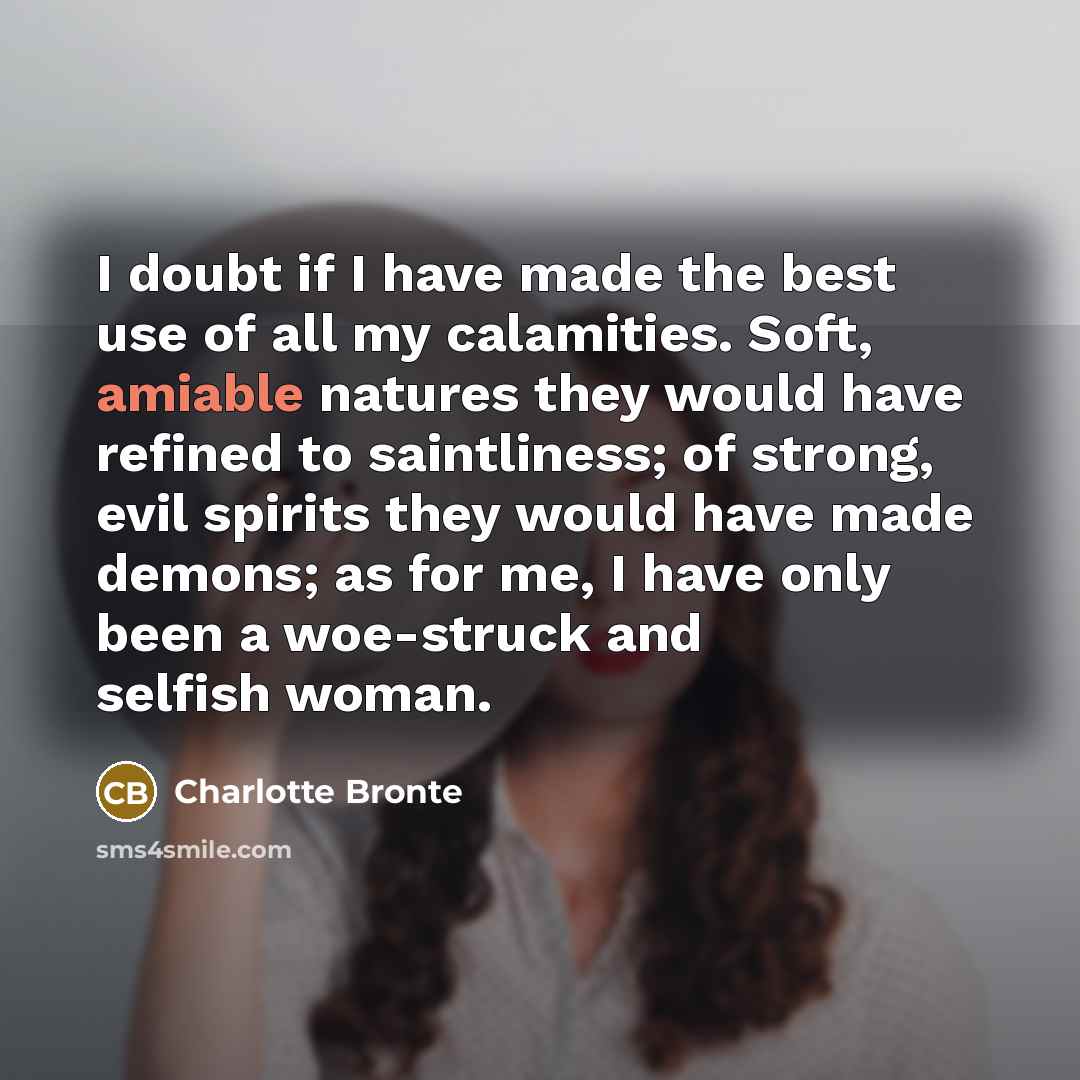 “I doubt if I have made the best use of…” quote by Charlotte Bronte