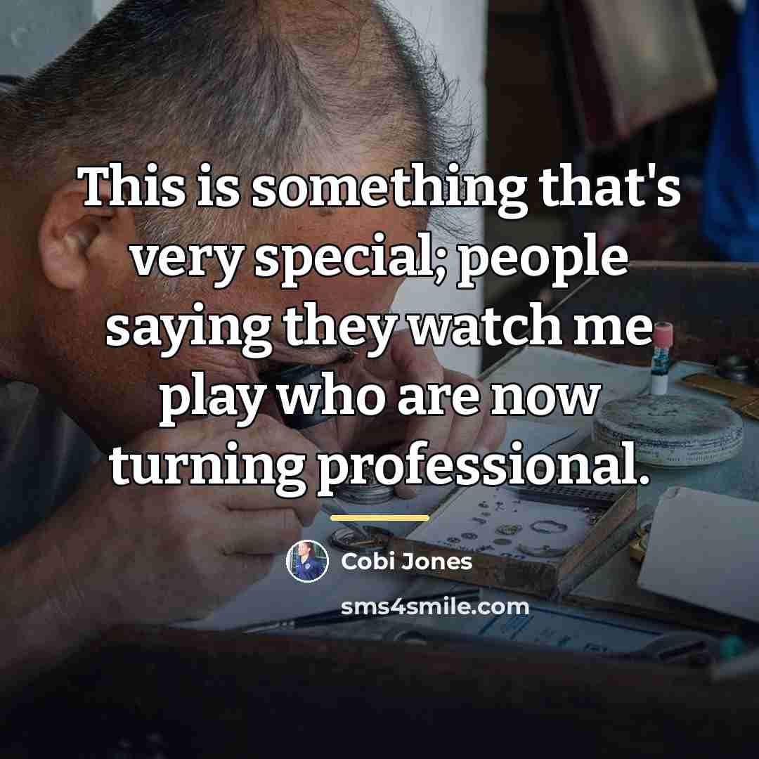 “This is something that's very special; people saying they watch…” quote by Cobi Jones