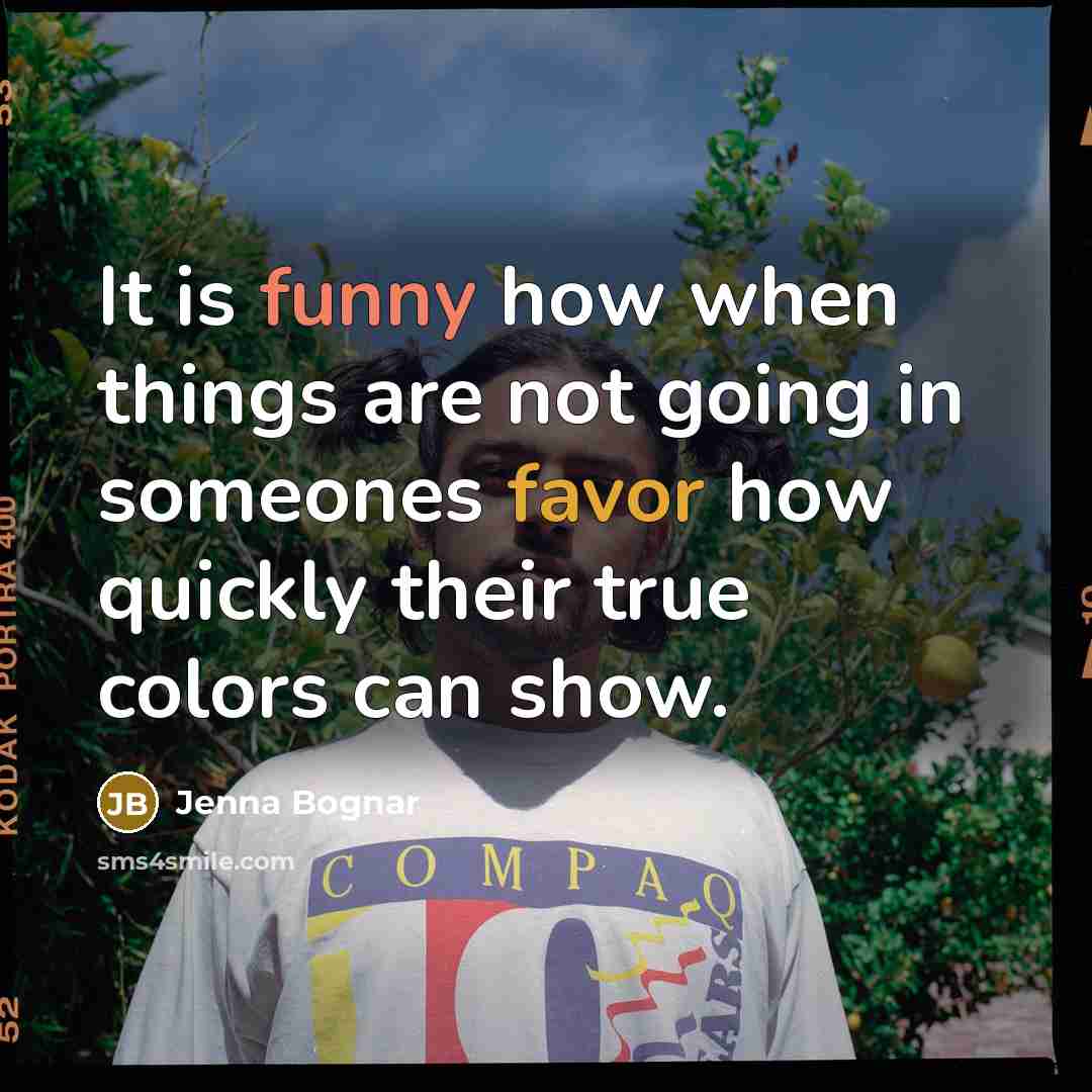 “It is funny how when things are not going in…” quote by Jenna Bognar