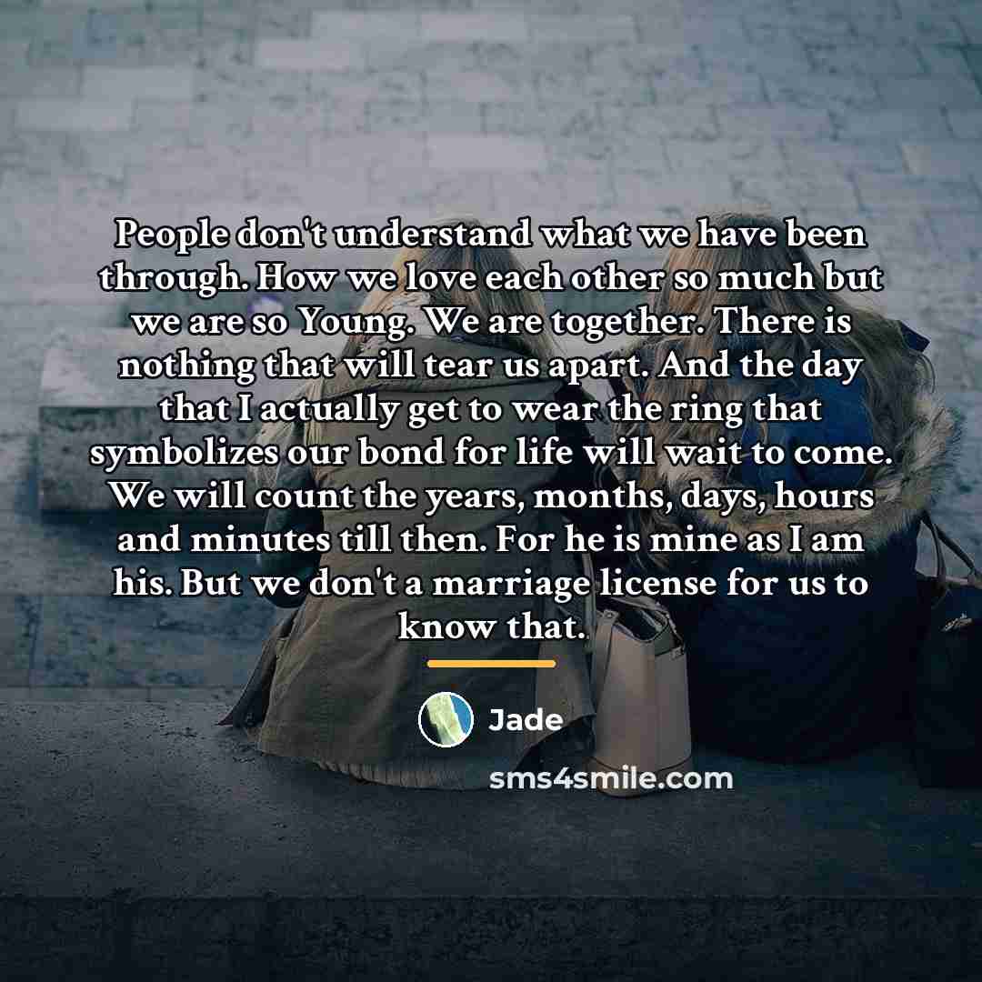 “People don't understand what we have been through. How we…” quote by Jade
