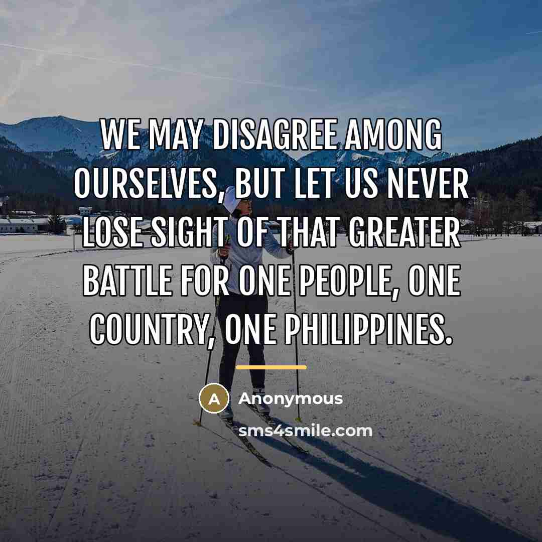 “We may disagree among ourselves, but let us never lose…” quote by Anonymous