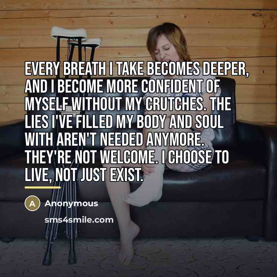 “Every breath I take becomes deeper, and I become more…” quote by Anonymous