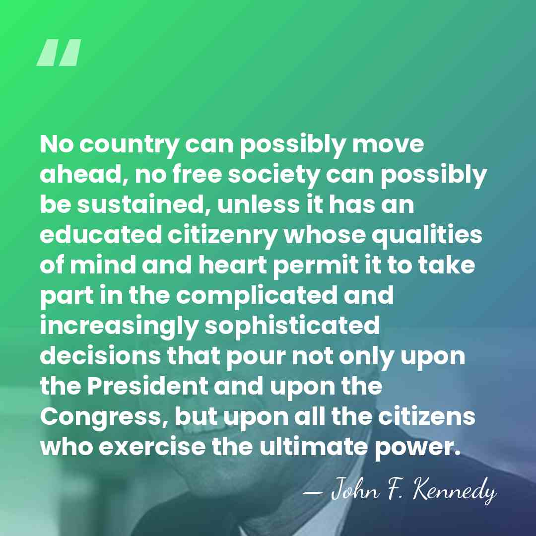 No country can possibly move ahead, no free society can possibly be&hellip; - John F. Kennedy
