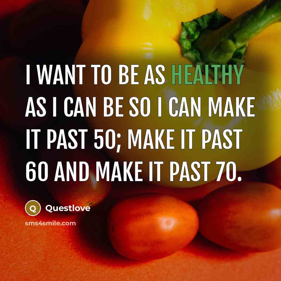 “I want to be as healthy as I can be…” quote by Questlove