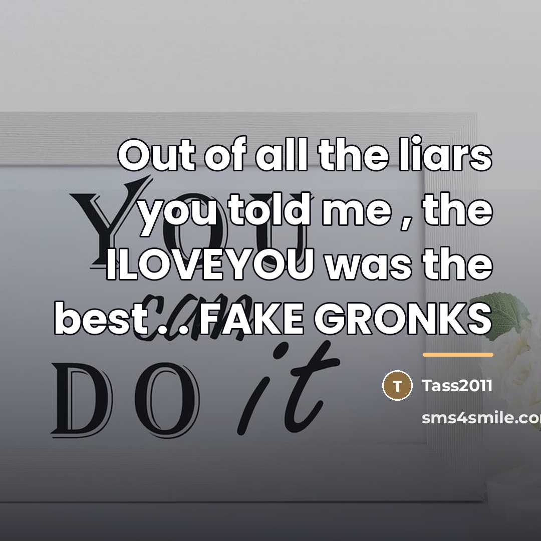 “Out of all the liars you told me , the…” quote by Tass2011