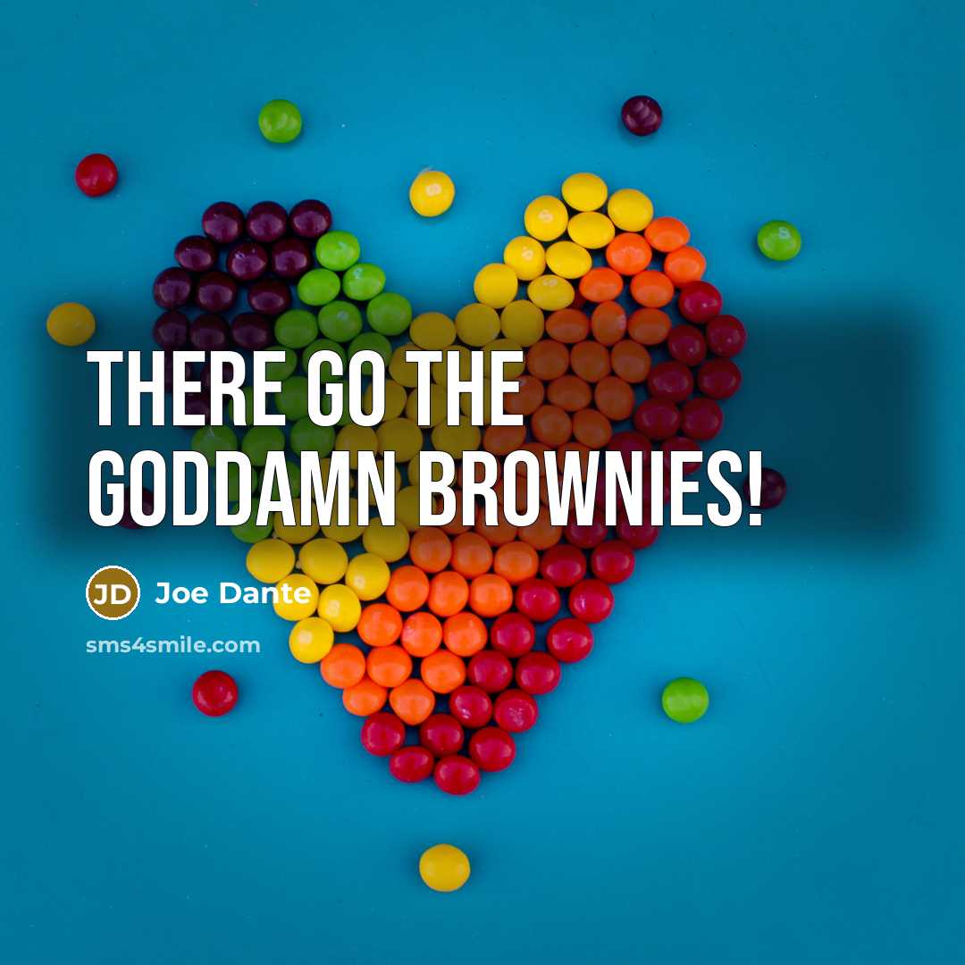 “There go the goddamn brownies!…” quote by Joe Dante