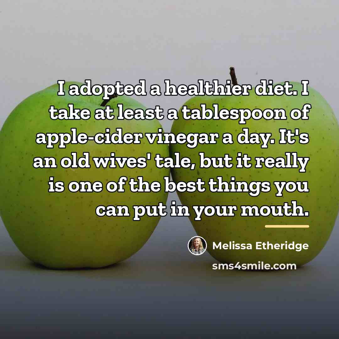 “I adopted a healthier diet. I take at least a…” quote by Melissa Etheridge