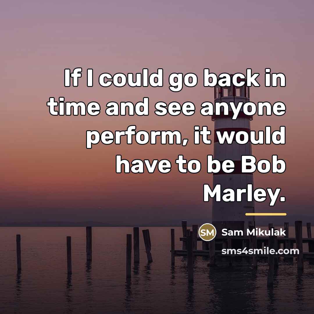 “If I could go back in time and see anyone…” quote by Sam Mikulak