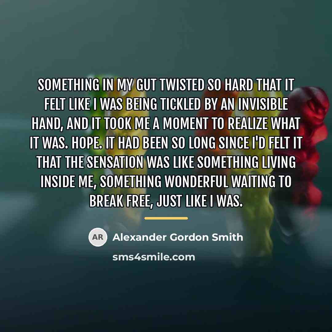 “Something in my gut twisted so hard that it felt…” quote by Alexander Gordon Smith