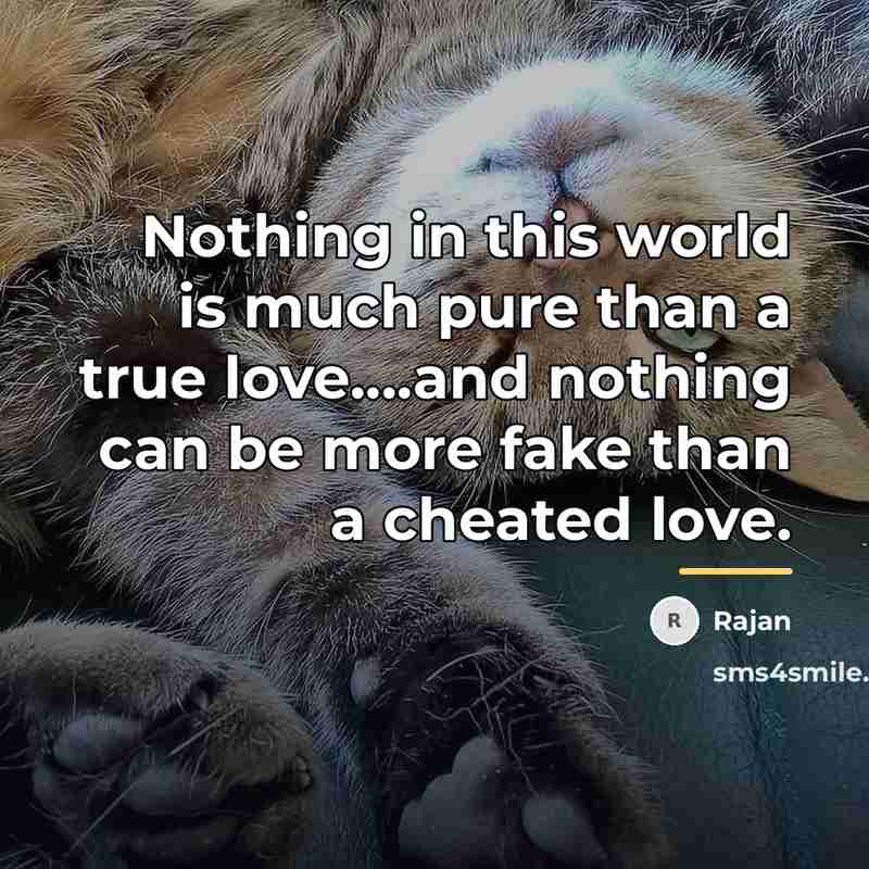 “Nothing in this world is much pure than a true…” quote by Anonymous