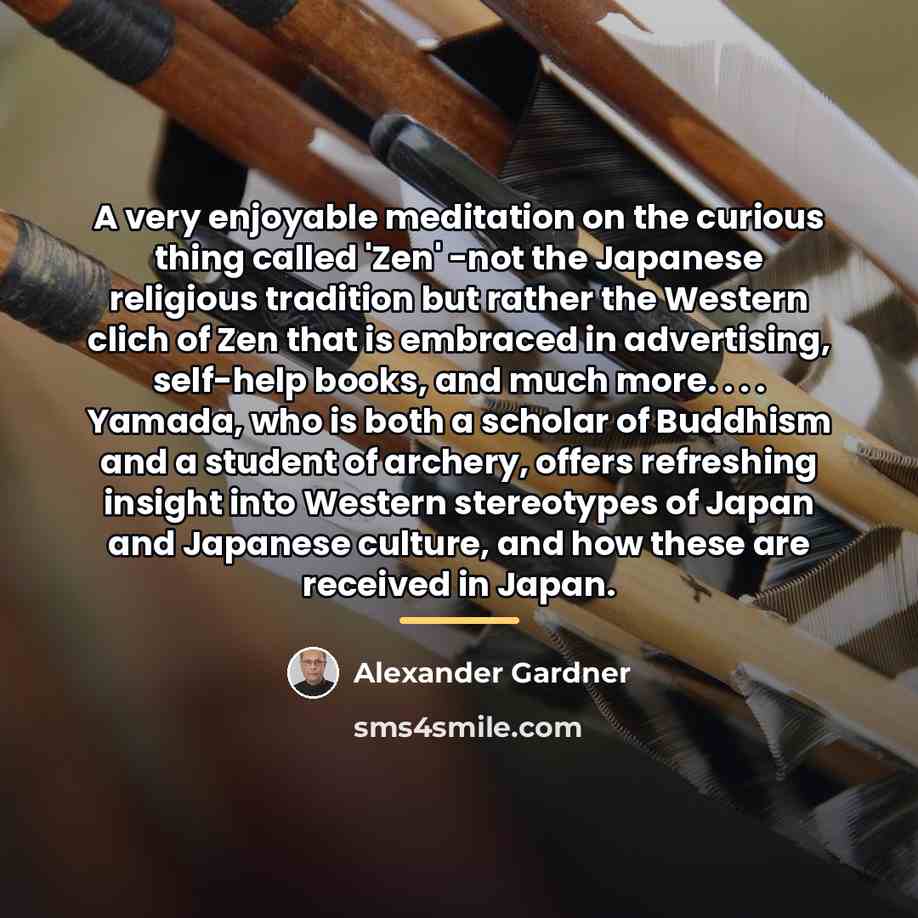 “A very enjoyable meditation on the curious thing called 'Zen'…” quote by Alexander Gardner
