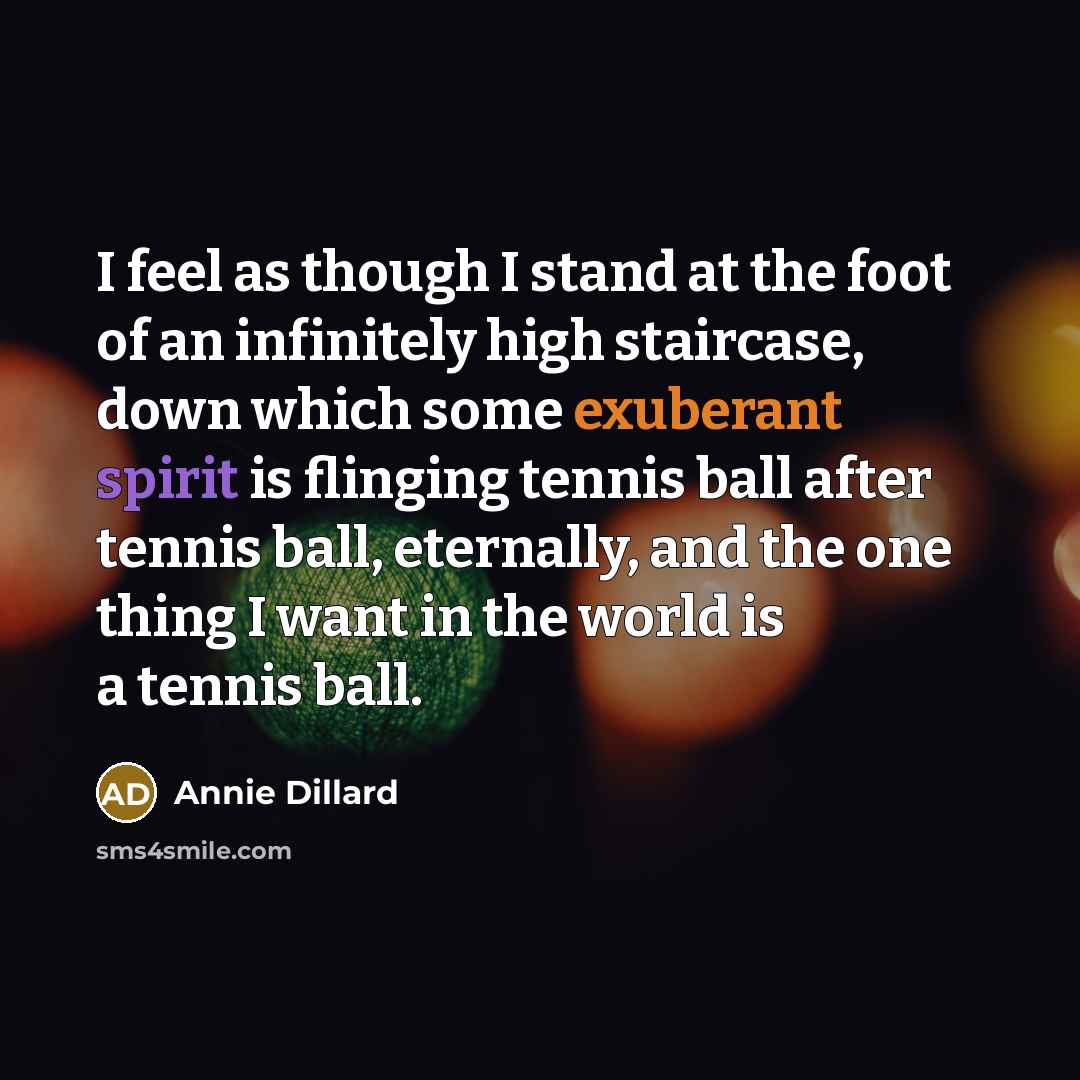 “I feel as though I stand at the foot of…” quote by Annie Dillard