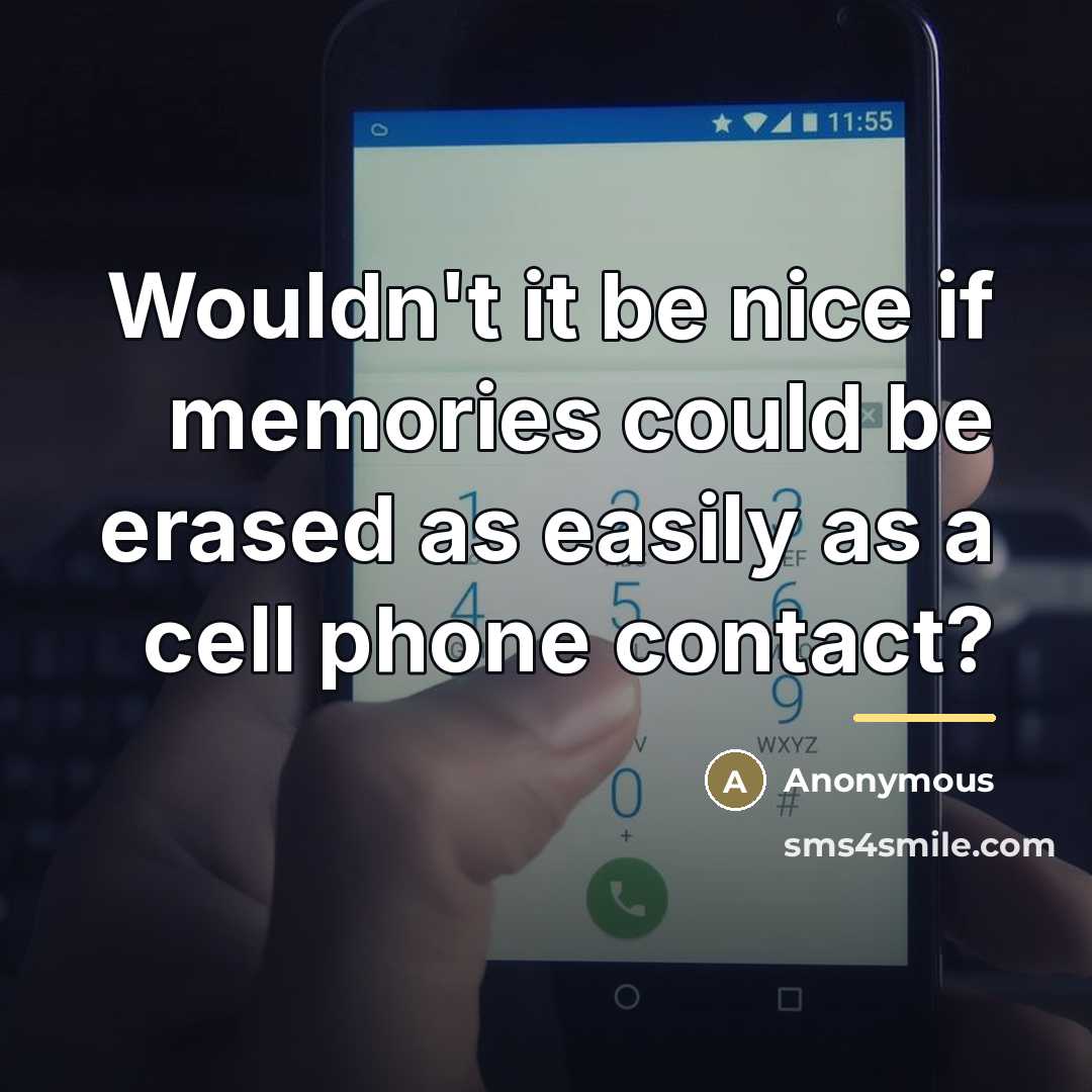 “Wouldn't it be nice if memories could be erased as…” quote by Anonymous