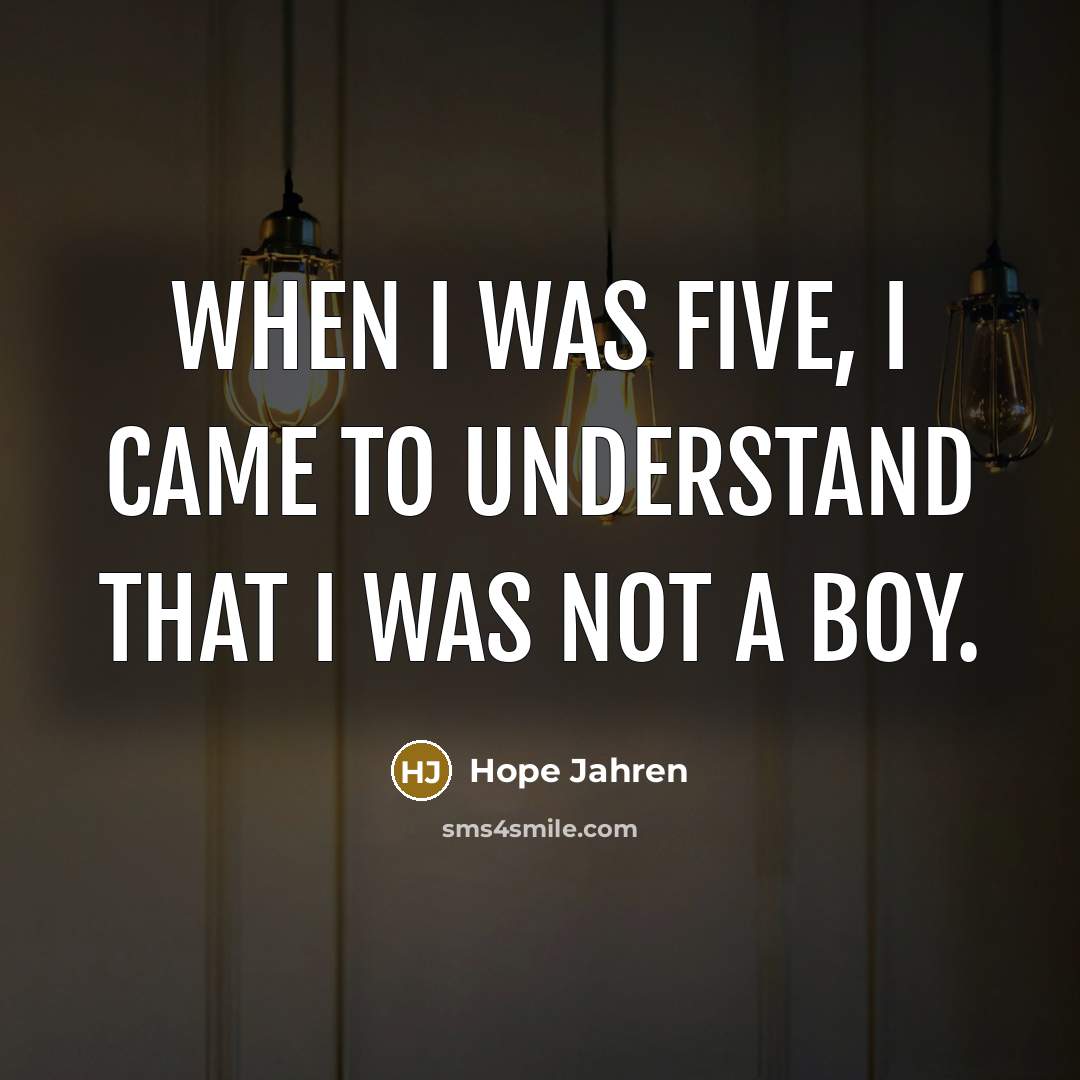 “When I was five, I came to understand that I…” quote by Hope Jahren