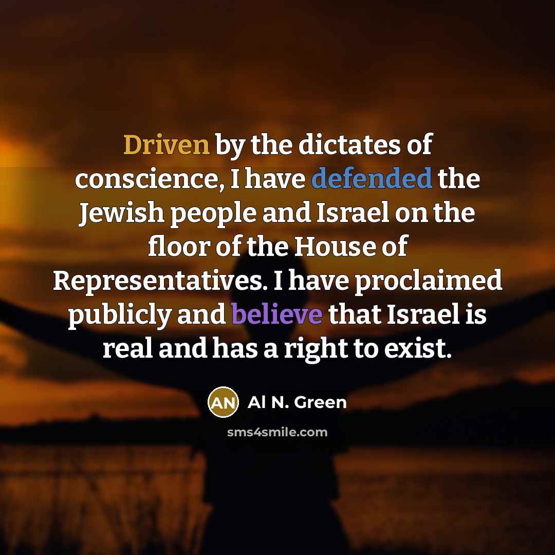 “Driven by the dictates of conscience, I have defended the…” quote by Al N. Green