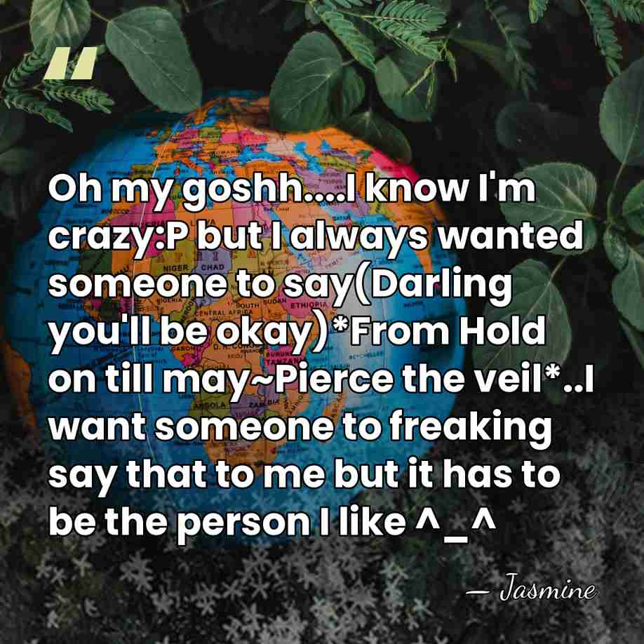 Oh my goshh....I know I'm crazy:P but I always wanted someone to&hellip; - Jasmine