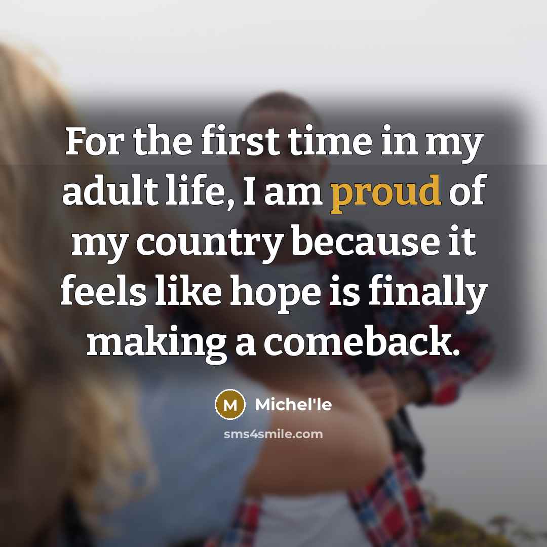 “For the first time in my adult life, I am…” quote by Michel'le