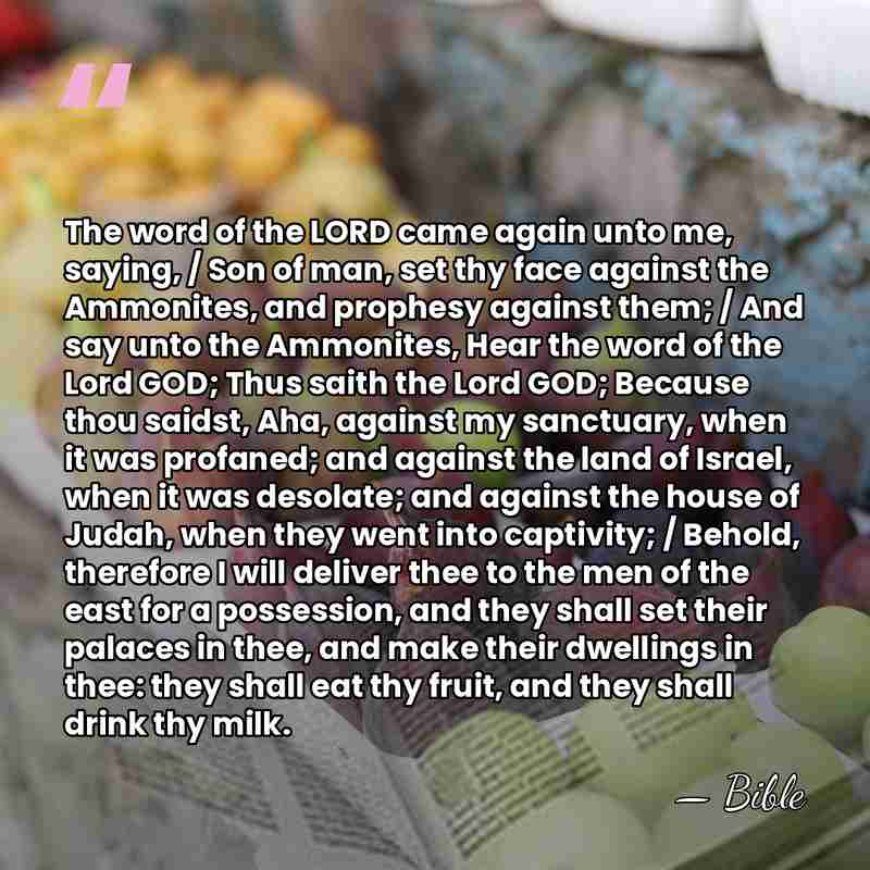 The word of the LORD came again unto me, saying, / Son&hellip; - Bible
