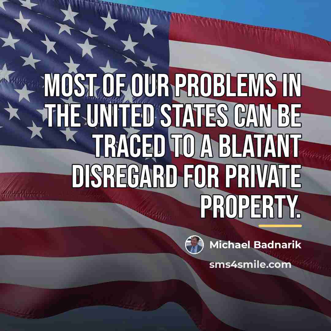 “Most of our problems in the United States can be…” quote by Michael Badnarik