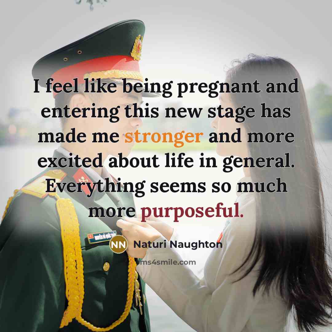 “I feel like being pregnant and entering this new stage…” quote by Naturi Naughton