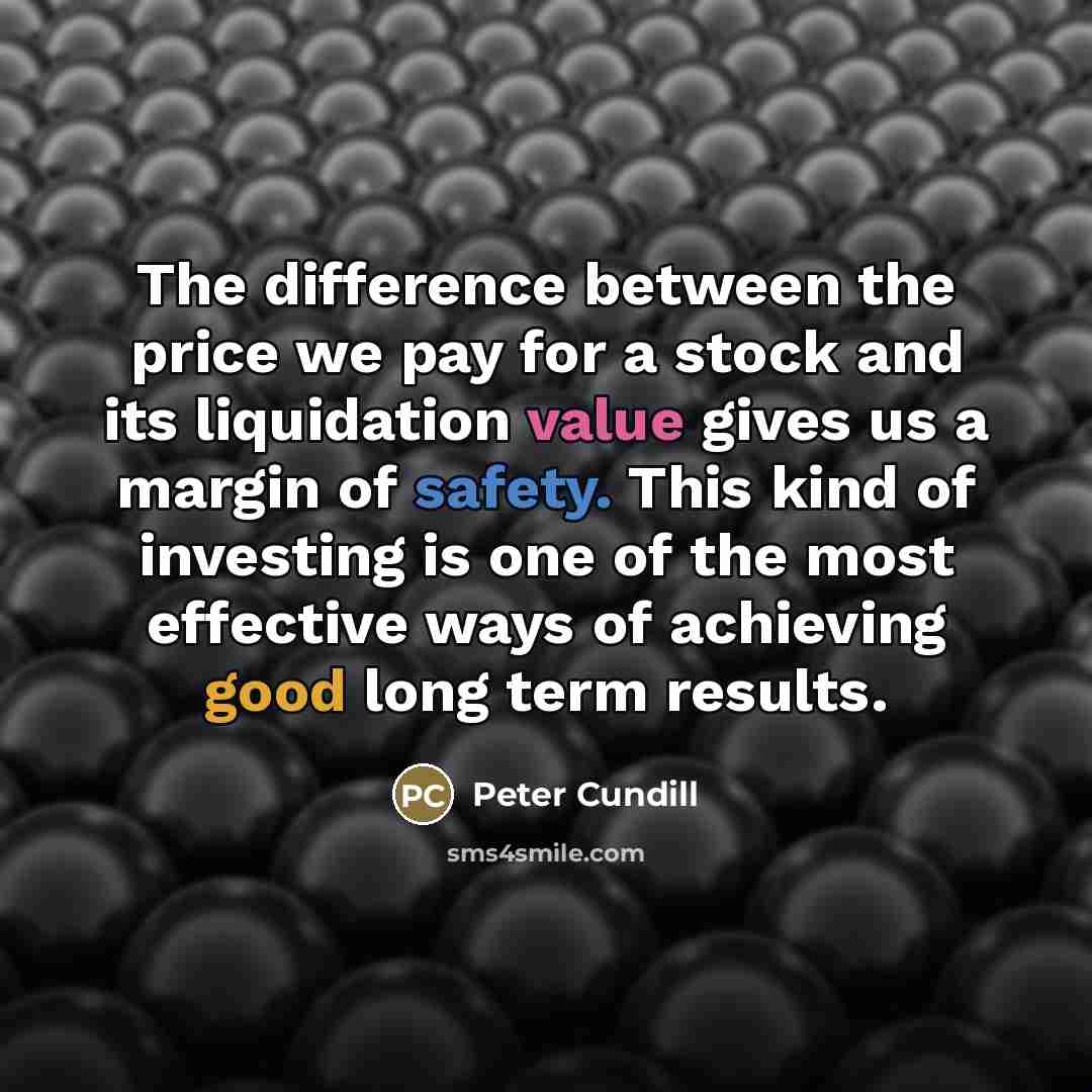 “The difference between the price we pay for a stock…” quote by Peter Cundill