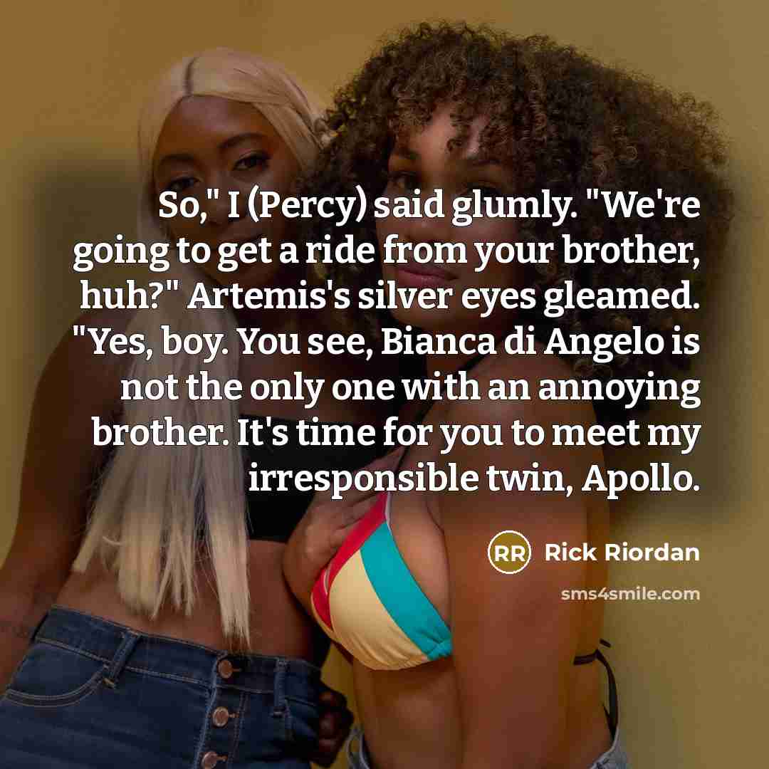 “So," I (Percy) said glumly. "We're going to get a…” quote by Rick Riordan