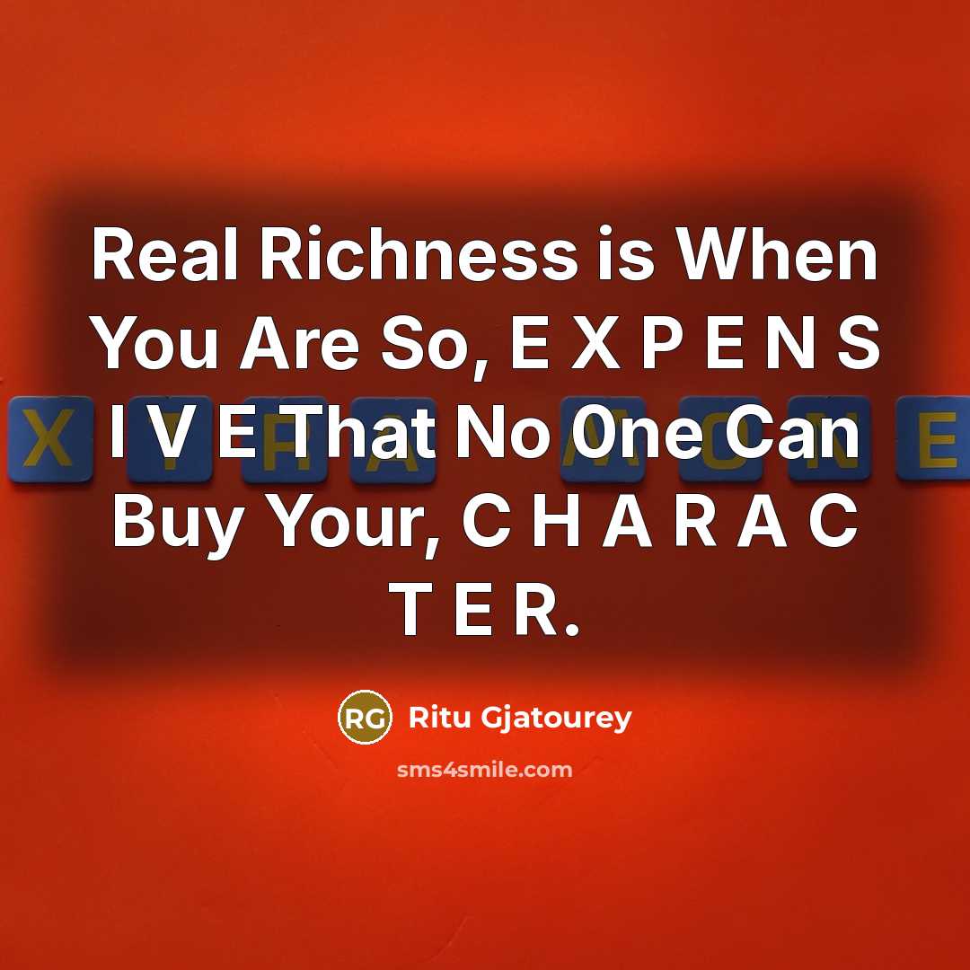 “Real Richness is When You Are So, E X P…” quote by Ritu Gjatourey