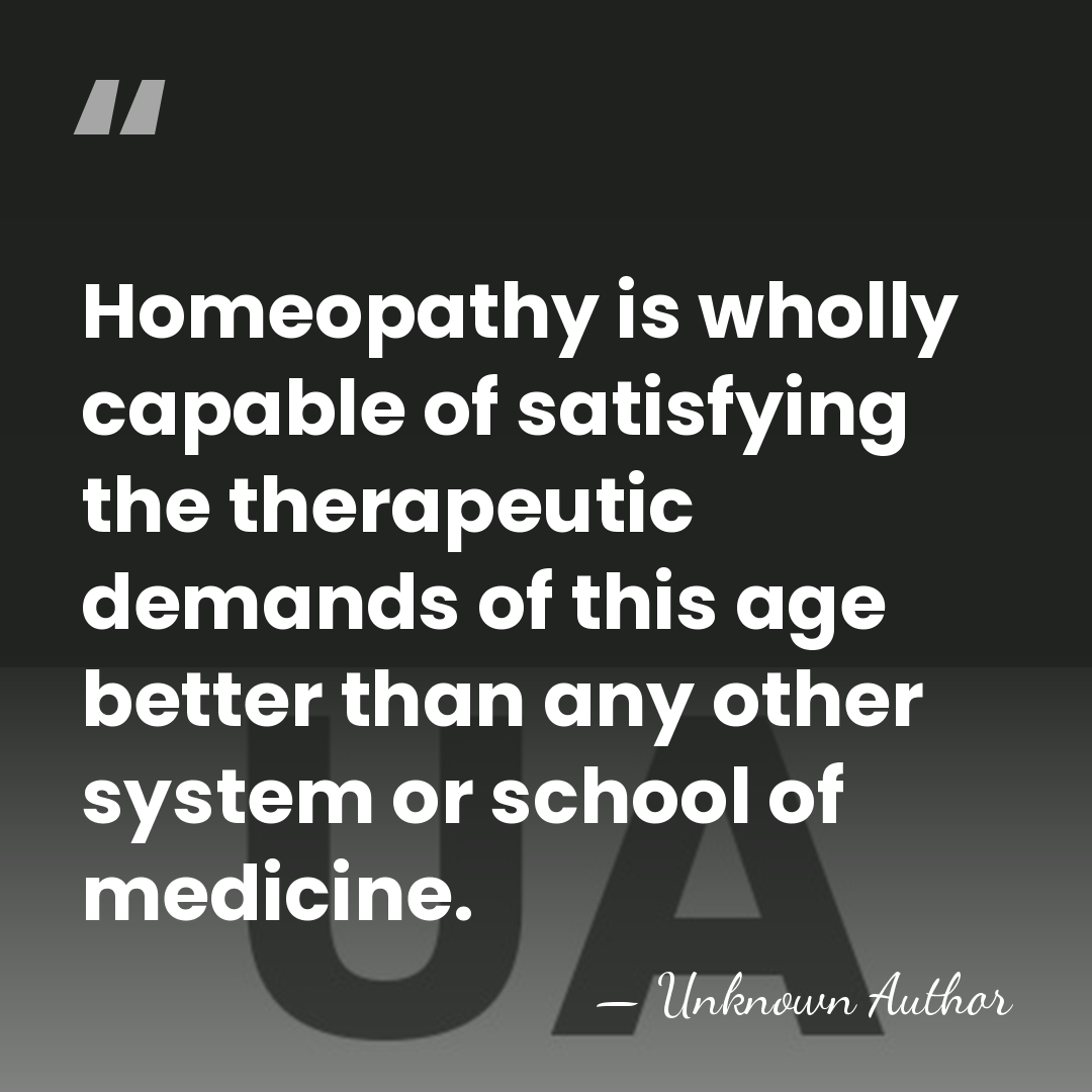 Homeopathy is wholly capable of satisfying the therapeutic demands of this age&hellip; - Charles Frederick Menninger