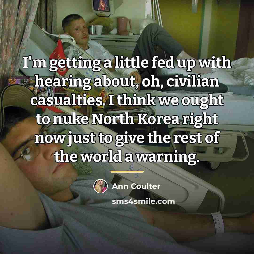 “I'm getting a little fed up with hearing about, oh,…” quote by Ann Coulter